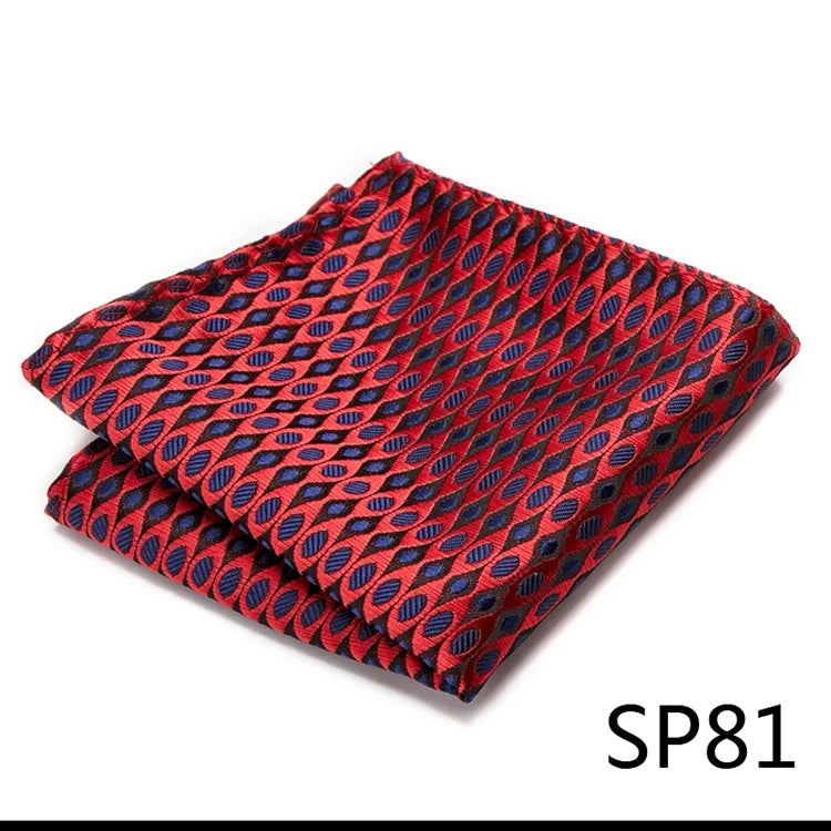 Pocket Square Handkerchief Nice Handmade Woven 100% Silk Hanky Pocket Square Printed hombre Pink Office Clothing accessories