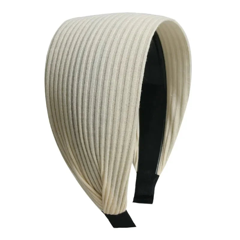 Black Wide-brimmed Headband Toothed Non-slip Hair Band White Hair Sports Makeup Headbands for Women Diademas Hairband