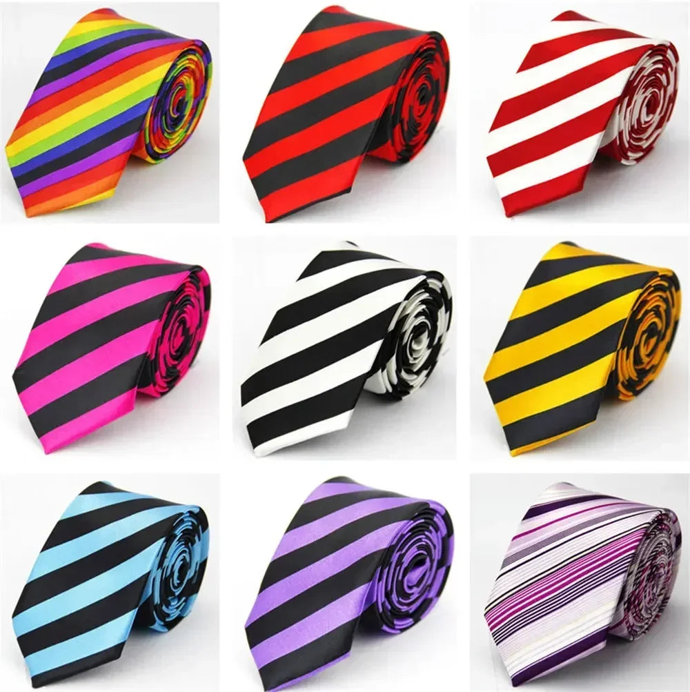 Narrow Ties for Men Women 5cm (2") Skinny Wedding Black Blue Red Pink White Purple Green Gray Piano Skull Slim Necktie