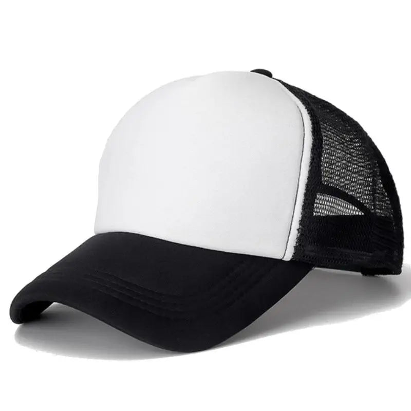 Casquette de baseball en maille COKK, ajustable, à rabat, unisexe, style hip-hop, pour homme et femme, chapeau de papa, en éponge, doux et respirant, noir