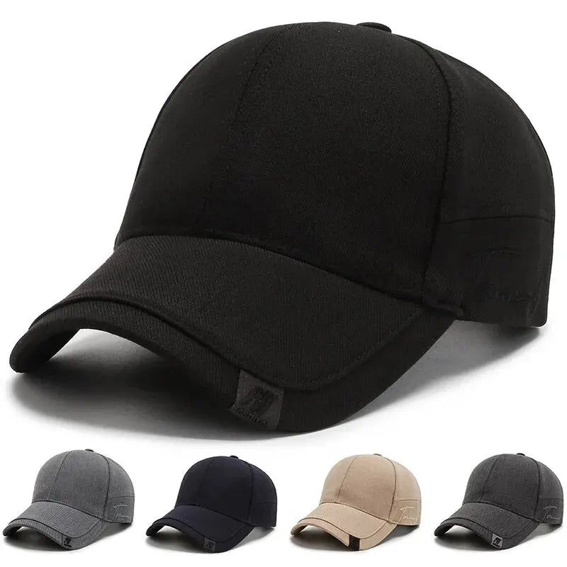 Casquette de baseball noire style coréen pour homme, style décontracté et polyvalent