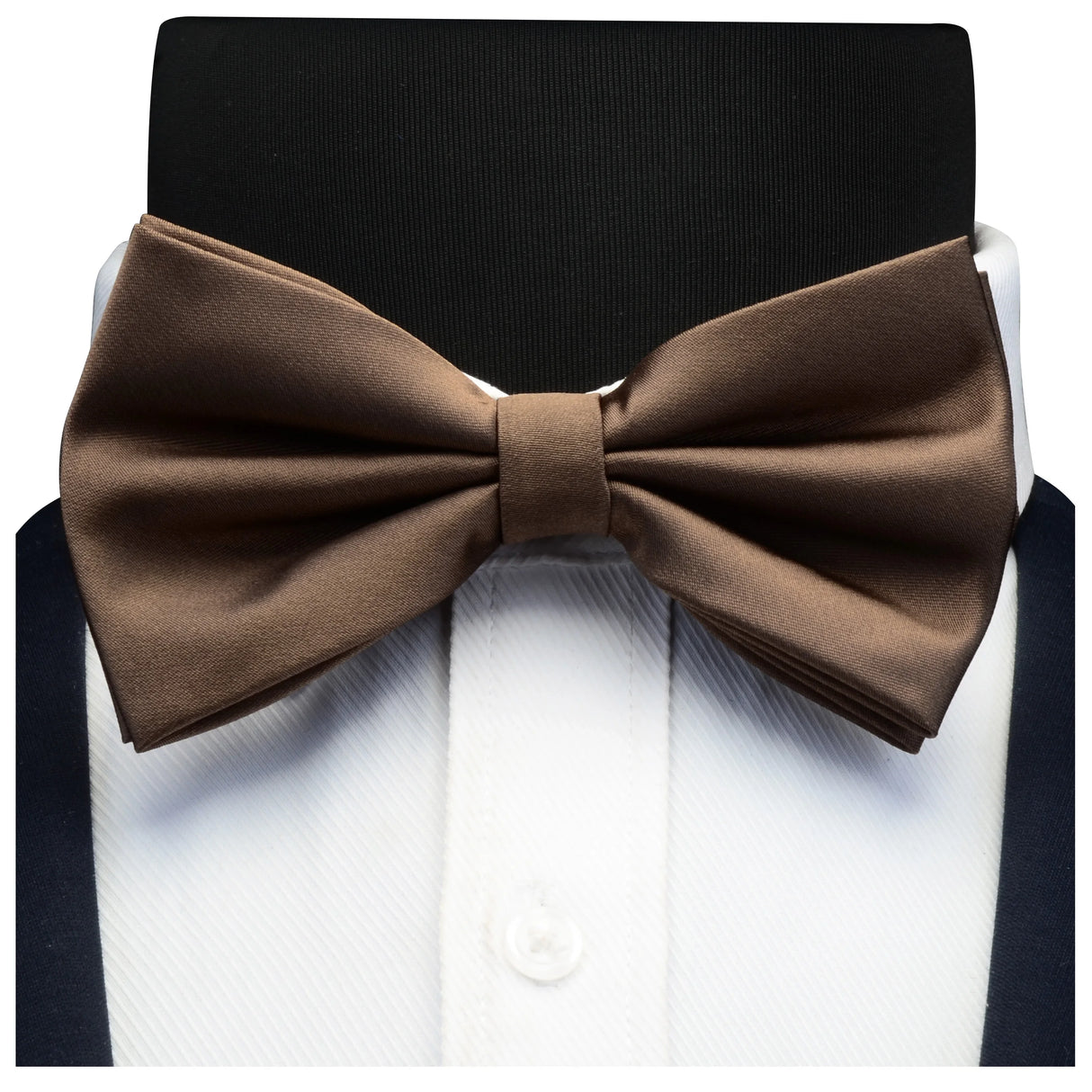 GUSLESON Nœud papillon pré-noué en soie solide pour homme Violet Noir Jaune Nœud papillon double pli Imperméable Mariage Affaires Nœud papillon