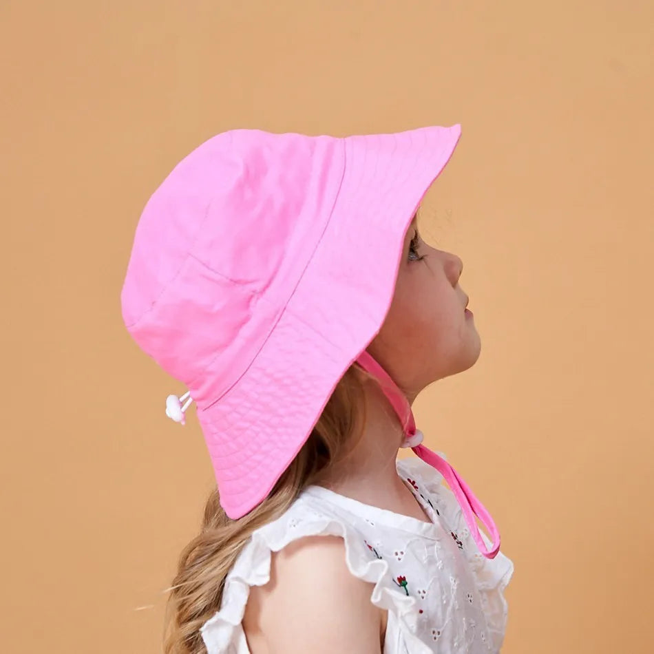 Newborn Baby Hats Boys Girls Panama Summer Kids Sun Hat Infant Beach Fisherman Bucket Hat Children Breathable Outdoor Hats