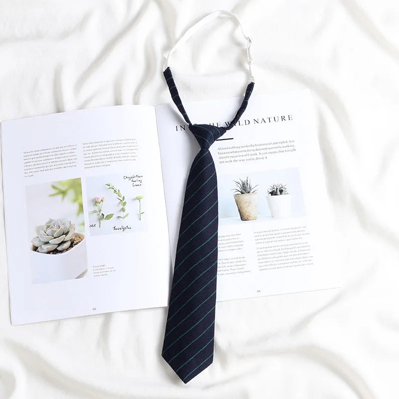 Korean style elegant Ties for men gifts Top clothes accessories Wedding Black Gray Striped JK Ladies Collar Slim Neck Bow tie