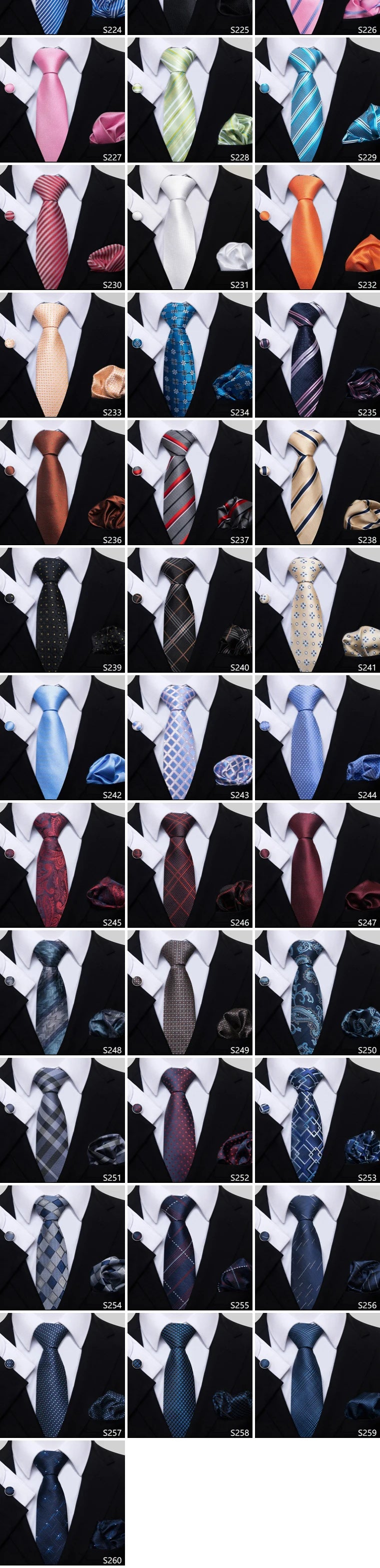 Newest style Green Tie For Men Holiday Present Tie Pocket Squares Set Necktie Striped Wedding Accessories Man