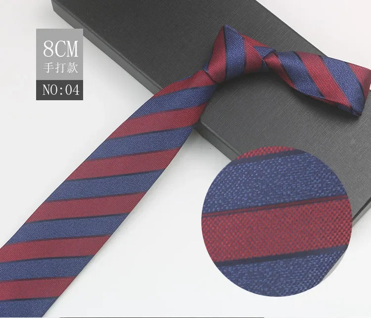 Cravate à fleurs en grille, tissée en gros, 8 cm, accessoires de mariage, bleu, homme, pois, cachemire, convient aux groupes, fêtes, bureau