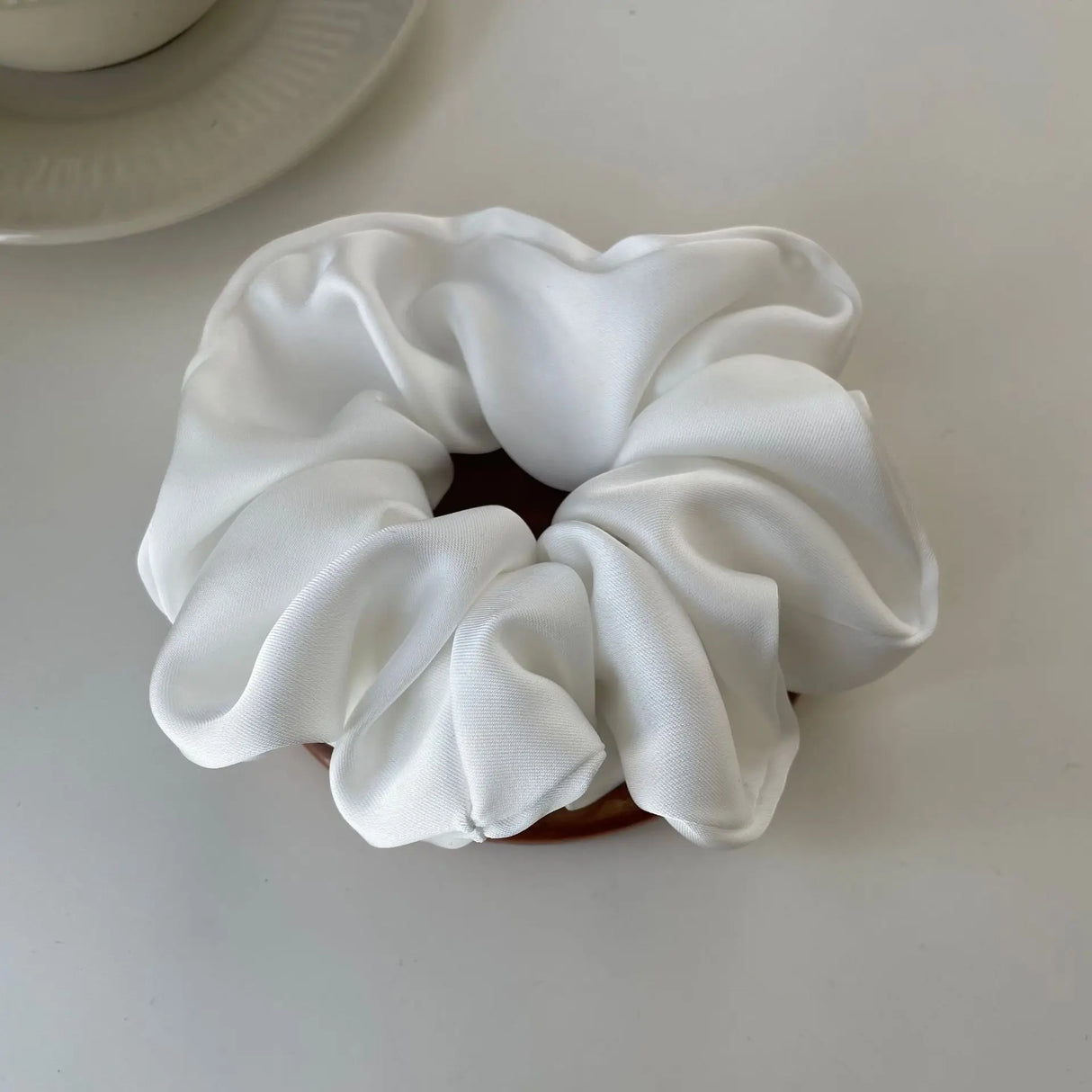 Silk Scrunchie Elastic Hair Bands Solid Color Women Girls Headwear Fashion Headband Ponytail Holder Hair Accessories