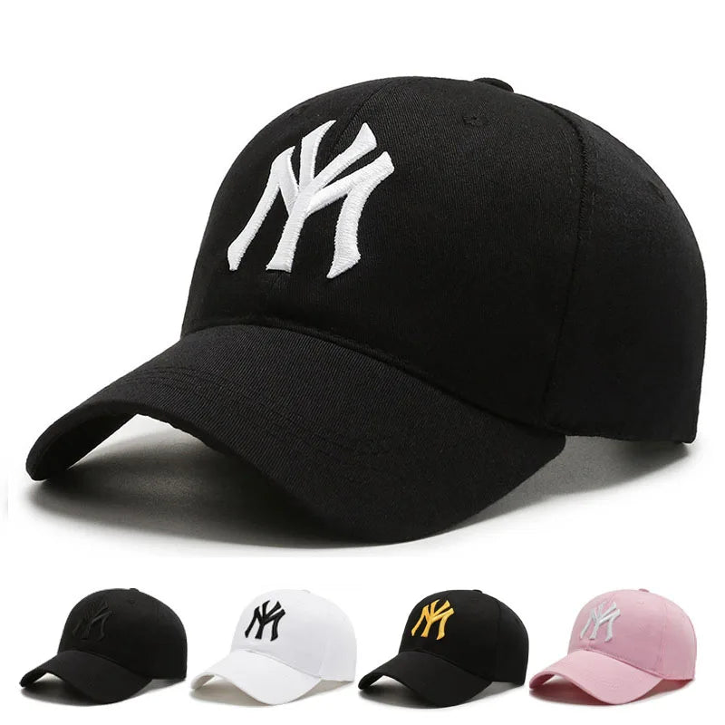 Casquettes de baseball à broderies tendance pour femmes et hommes, casquettes snapback, visières, chapeau de soleil, unisexe, réglables, en coton