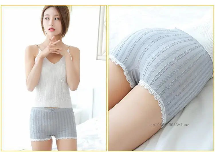 Short sexy en dentelle sans couture, taille unique, pantalon court sexy pour femme, pantalon de sécurité pour robe, culotte, jupe, short, short respirant pour femme