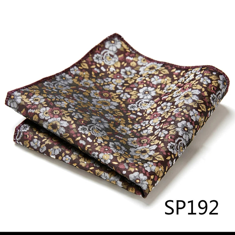 Pocket Square Handkerchief Nice Handmade Woven 100% Silk Hanky Pocket Square Printed hombre Pink Office Clothing accessories