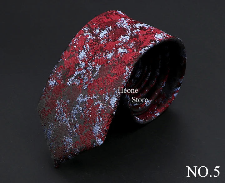 26 Styles Men's Jacquard Novelty Ties Skinny Floral Paisley Striped Necktie Business Narrow Suit Shirt Daily Wear Accessories