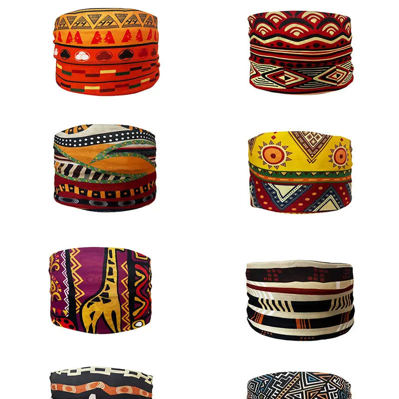 Boho Headbands For Women Fashion Wide Headscarf Bohemian Yoga Workout Head Bands Hair Accessories Band
