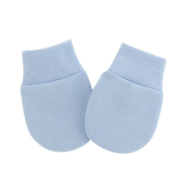 Bonnet pour nouveau-né avec gants, bonnet chaud en coton pour enfants, accessoires pour enfants, bonnet de nuit pour bébés de 0 à 6 mois, automne et hiver