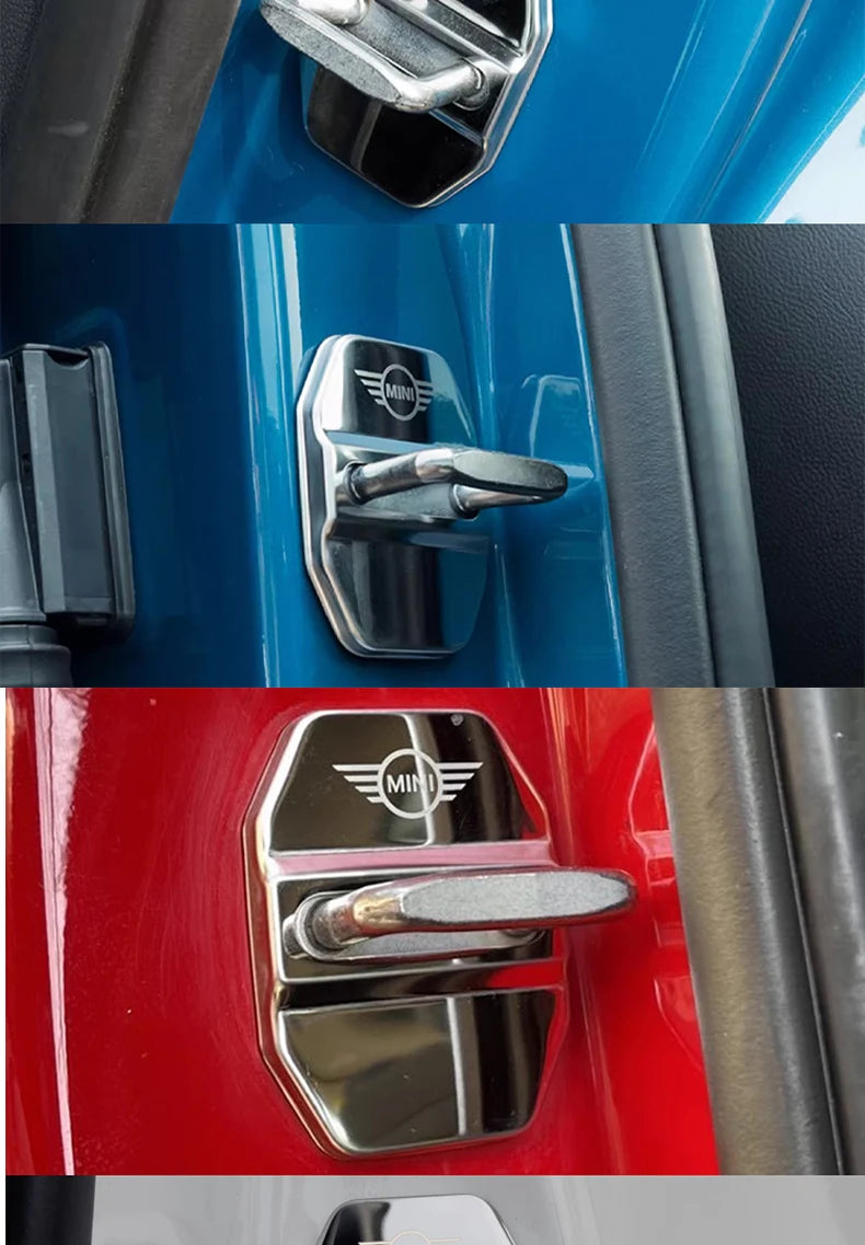 For MINI ONE Cooper S JCW F54 F55 F56 F57 F60 R60 R61 Car Door Lock Cover Protective Decoration Sticker Modification Accessories