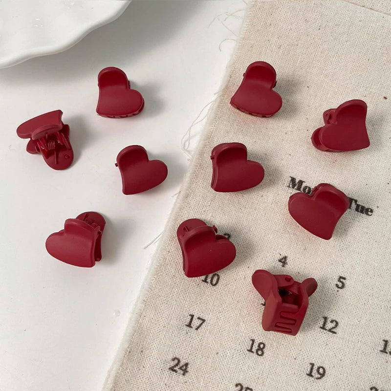 Lot de 10 pinces à cheveux pour femmes, 1,0 à 1,5 cm, petites pinces noires, marron, transparentes, en plastique, accessoires de coiffure pour enfants