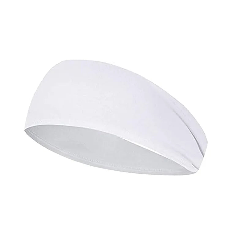 Men Women Sports Headband Sweatband Stretch Elastic Gym Fitness Running Yoga Headwrap Breathable Quick-dry Absorbent Hair Bands