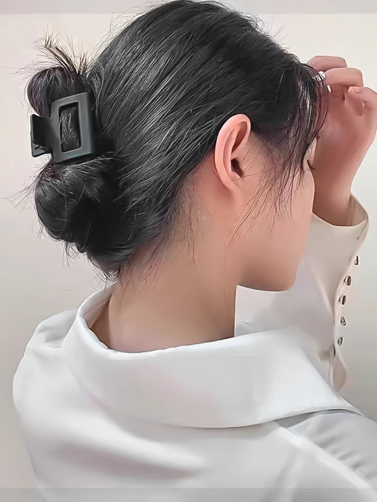 Lot de 5 petites pinces à cheveux en forme de fleur pour femmes et filles, pinces rectangulaires mates, barrettes demi-cercles pour cheveux fins