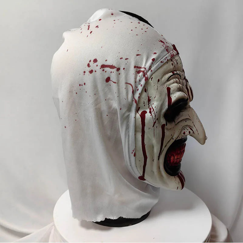 Terrifierr Cosplay Costume Female/Male Horror Carnival Party Skin-Tight Black White Killer Clowns Jumpsuit for Halloween Costume