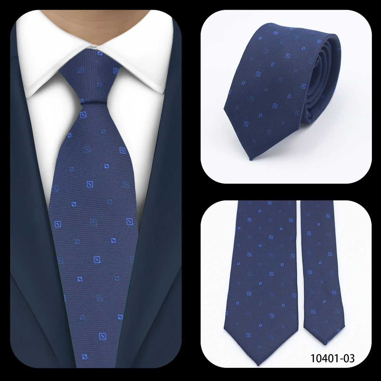 Cravates élégantes à pois pour hommes LYL 7 cm, cravate de luxe avec imprimé géométrique, cadeau pour invités, accessoires de festival pour gentleman