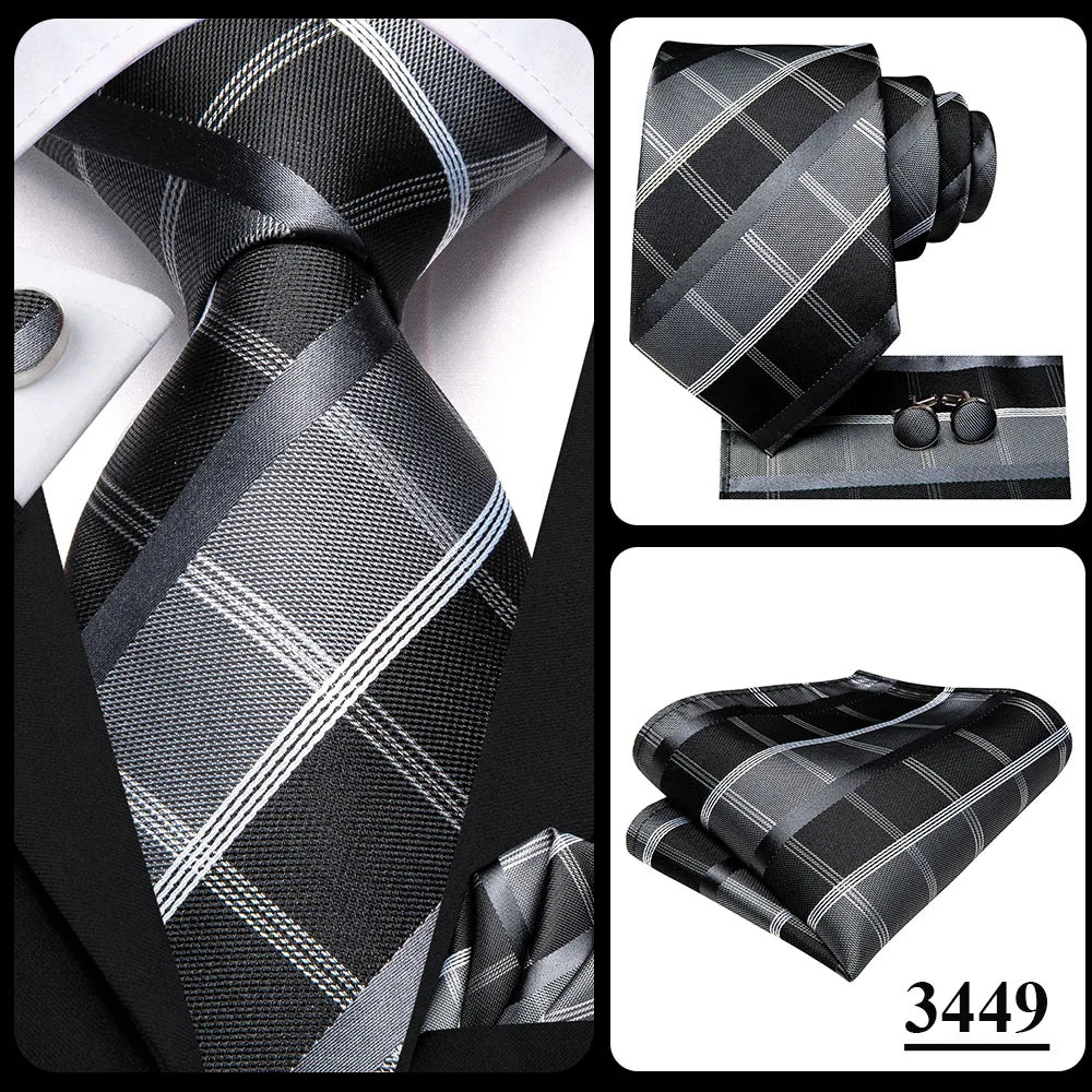 Hi-Tie Cravate de mariage en soie pour homme, motif cachemire, couleur unie, rose, corail, design tendance, qualité, mouchoir, bouton de manchette, fête d'affaires