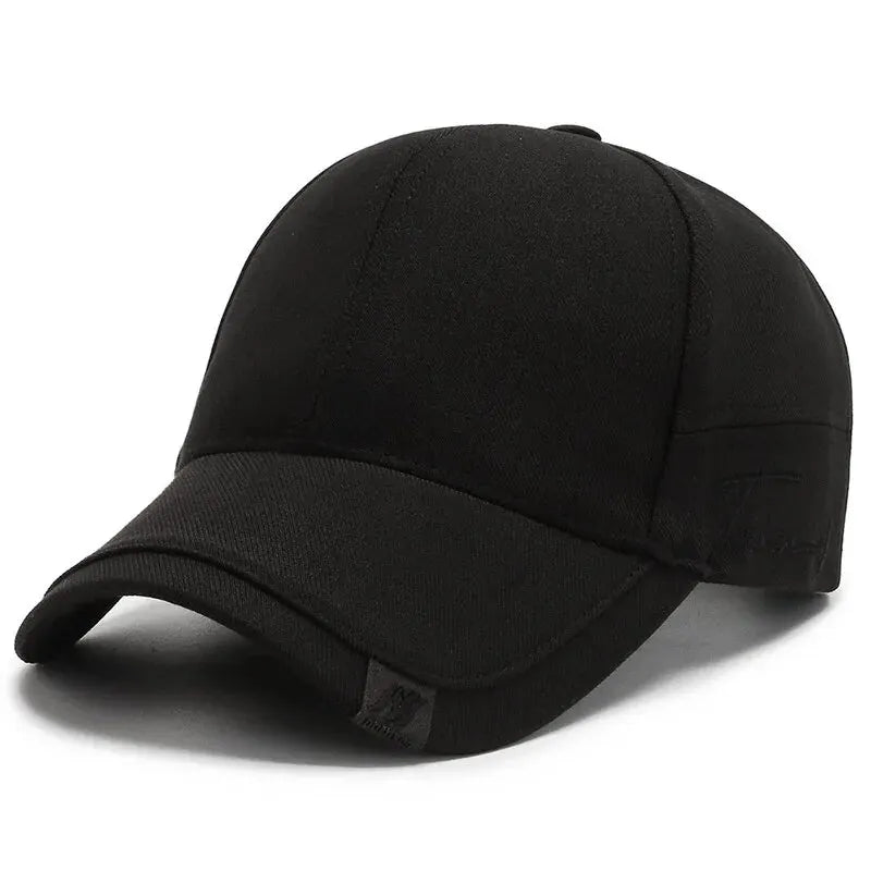 Casquette de baseball noire style coréen pour homme, style décontracté et polyvalent