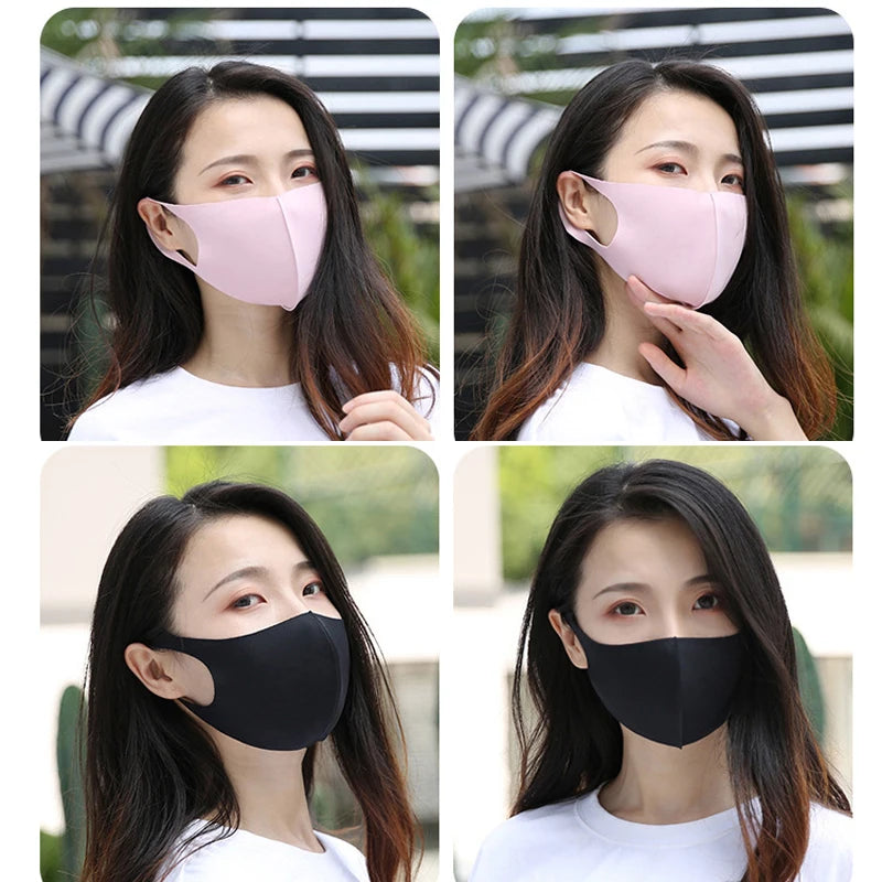 UV Protection Mask Dustproof Face Towel Mask Washcloth Breathable Mask Breathe Freely Colorful Sun Block Face Cover masque маска