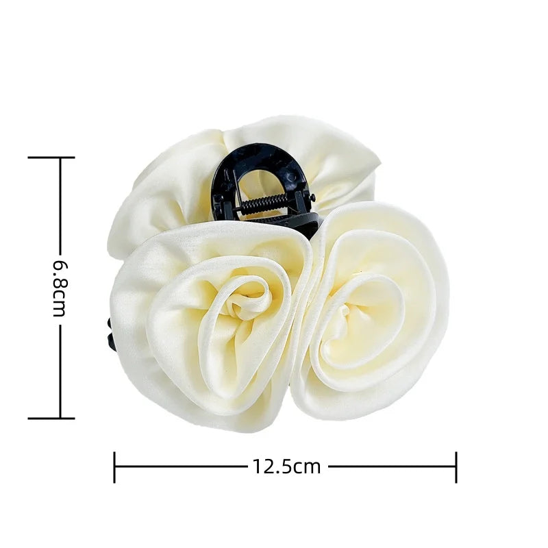 13cm Rose Shark Clip Large hair claw Elegant High-Grade Hair Accessories Pinzas Para El Cabello Заколка Для Волос