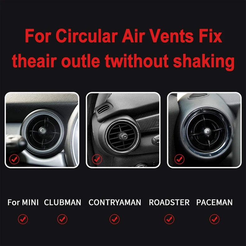 Car Air Vent Outlet Phone Holder For MINI Cooper F54 F55 F56 F57 R55 R56 R57 R60 R50 R52 R53 Car Mount Accessories 