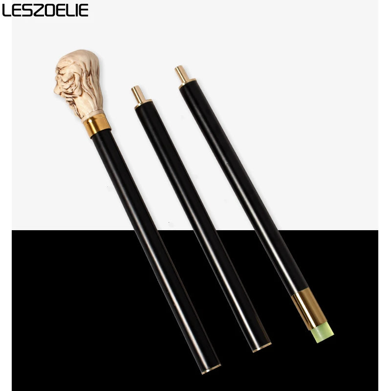 97cm Lion-Head Resin Handle Stick Men German Beech Detachable Wooden Walking Sticks Women Fashionable Party Decorative Canes