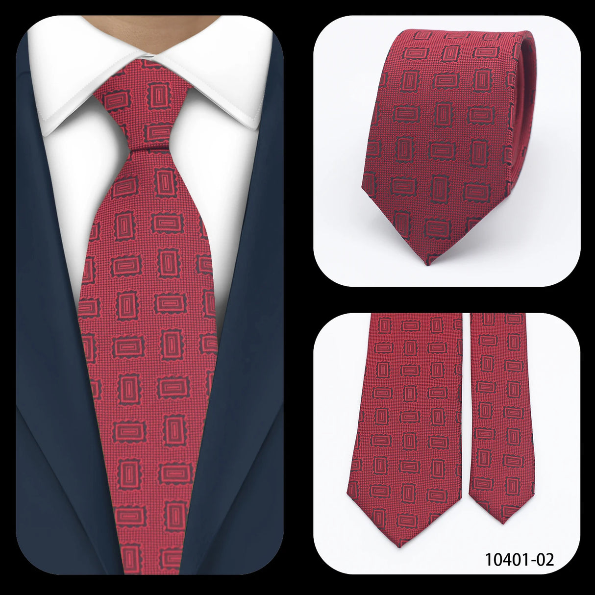 Cravates élégantes à pois pour hommes LYL 7 cm, cravate de luxe avec imprimé géométrique, cadeau pour invités, accessoires de festival pour gentleman