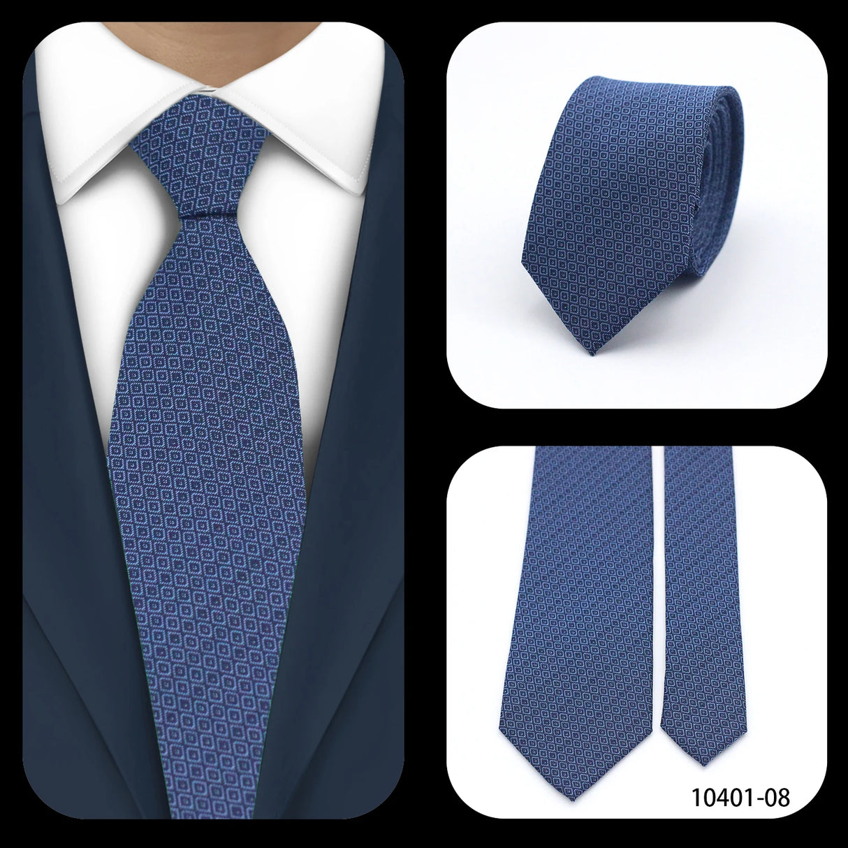Cravates élégantes à pois pour hommes LYL 7 cm, cravate de luxe avec imprimé géométrique, cadeau pour invités, accessoires de festival pour gentleman