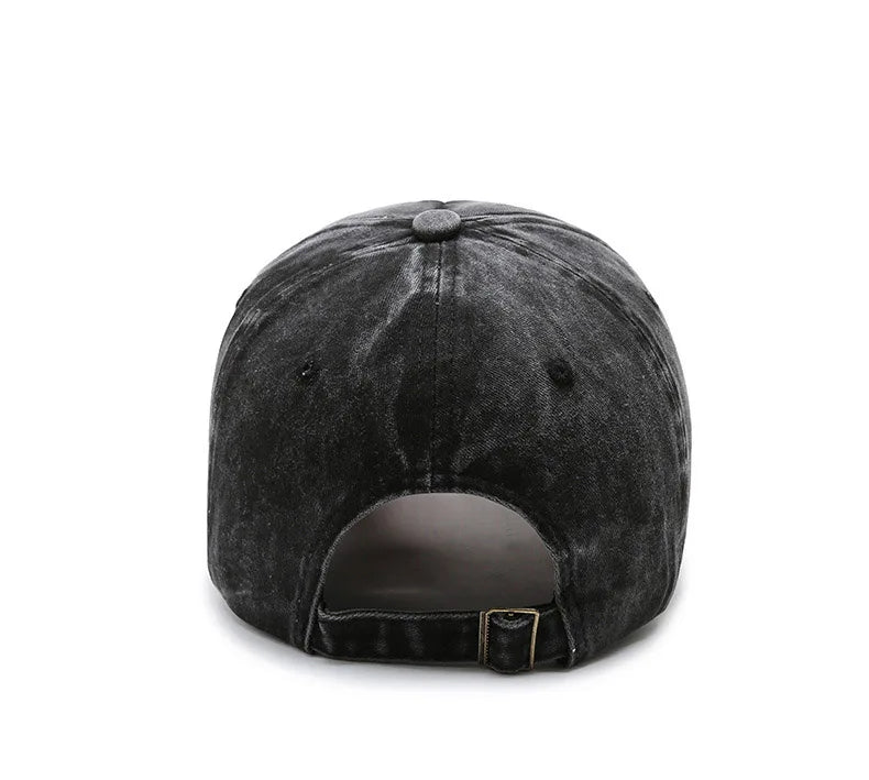 Casquette de baseball en denim délavé pour hommes et femmes, version coréenne, printemps et automne, mode décontractée, chapeau de soleil, site officiel
