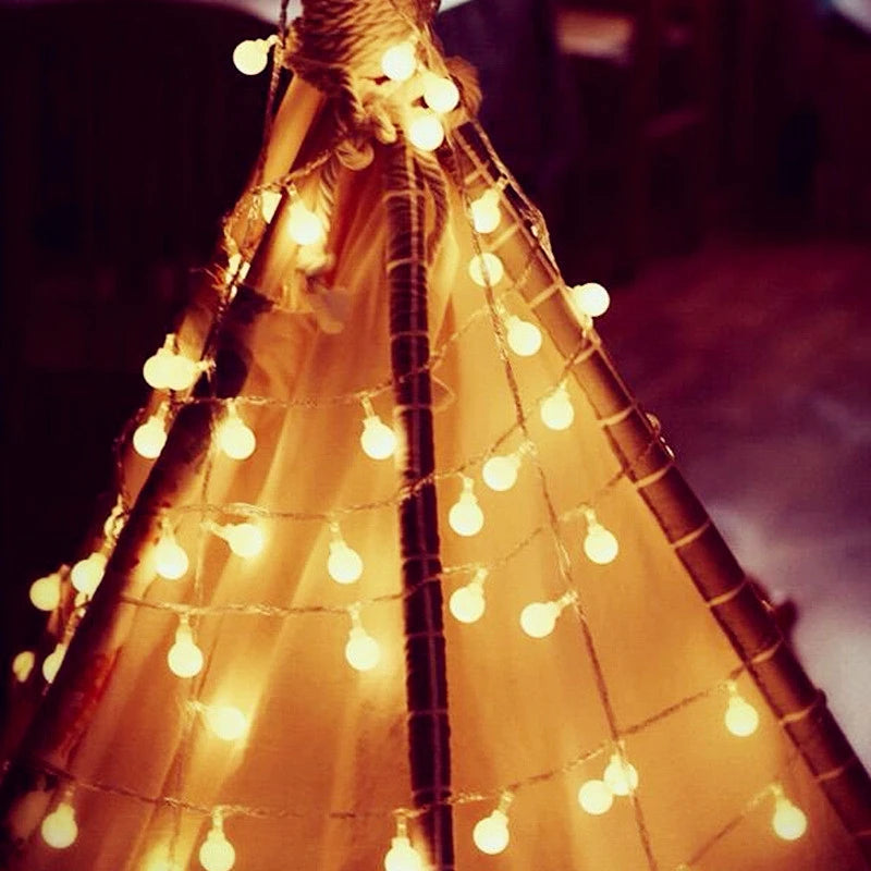 10M USB/Battery Power Ball LED String Lights Garland Lights Outdoor Lamp Wedding Garden Fairy Lights Christmas Decoration