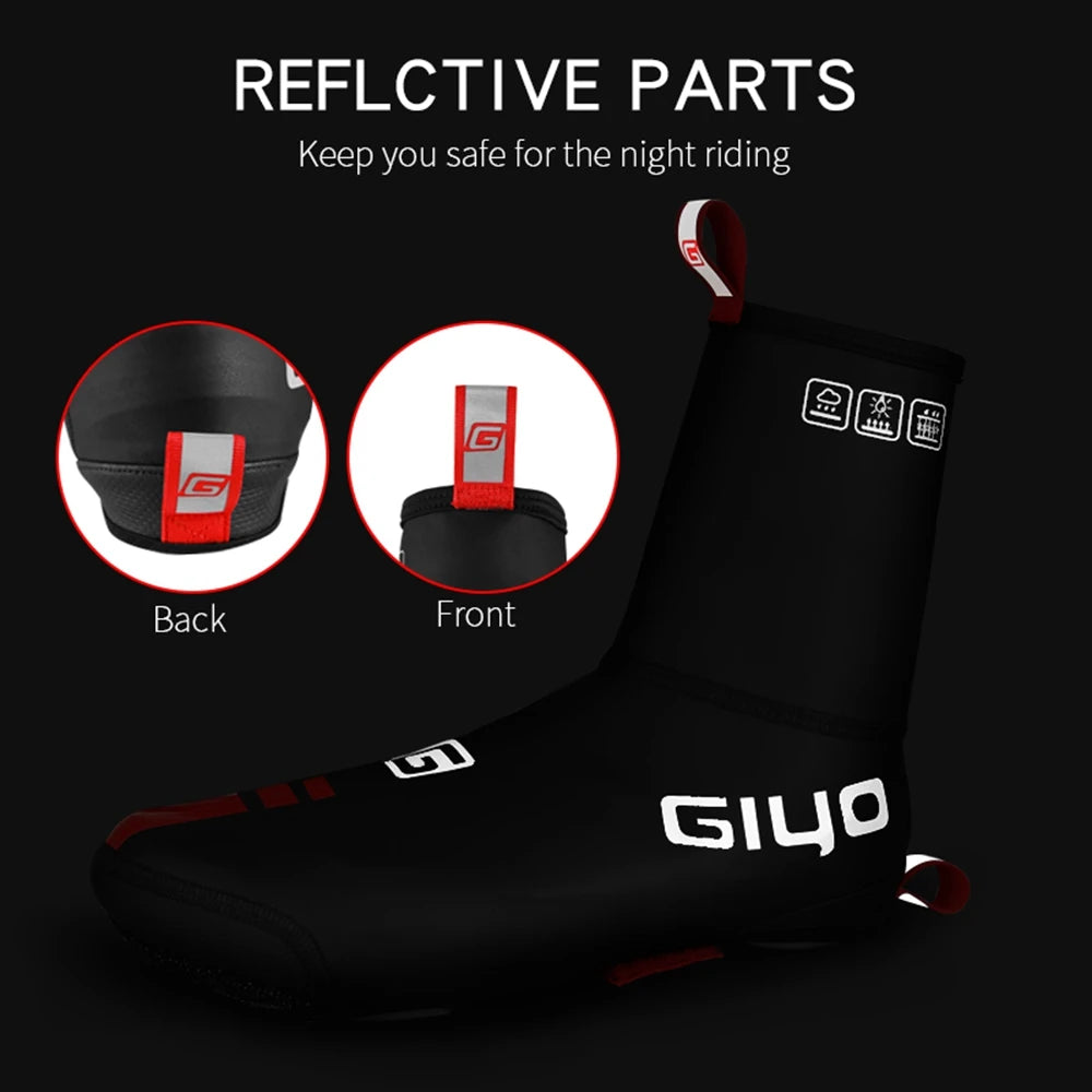 Giyo Neoprene Thermal Bicycle Overshoes Road MTB Bike Cycling Footwear Cover Unisex Bike Waterproof Cycling Shoes Cover