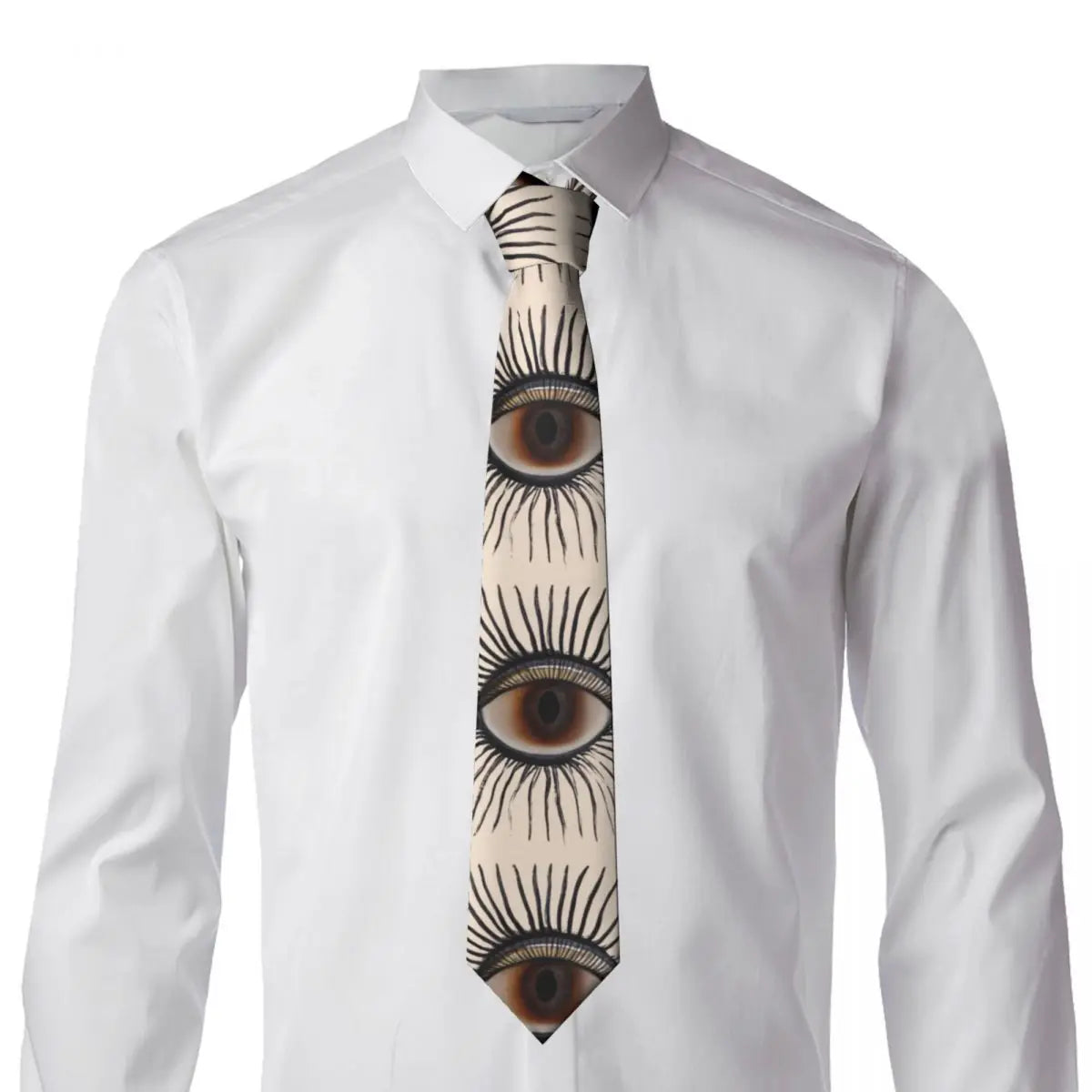 Cravate pour homme avec œil Illuminati, nouvelle impression 3D, style rétro décontracté, accessoire de qualité pour mariage