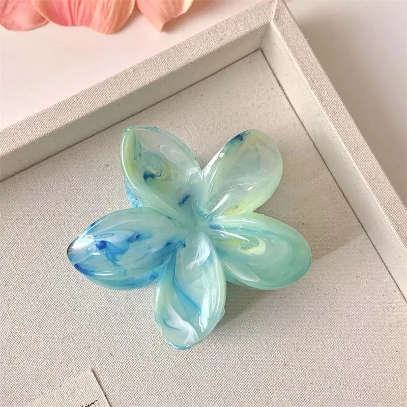 Acrylic Flower Hair Clip for Women Sweet Fresh Texture Hair Claws Clips Trendy Hair Accessories Girl Hairpin Korean Headwear