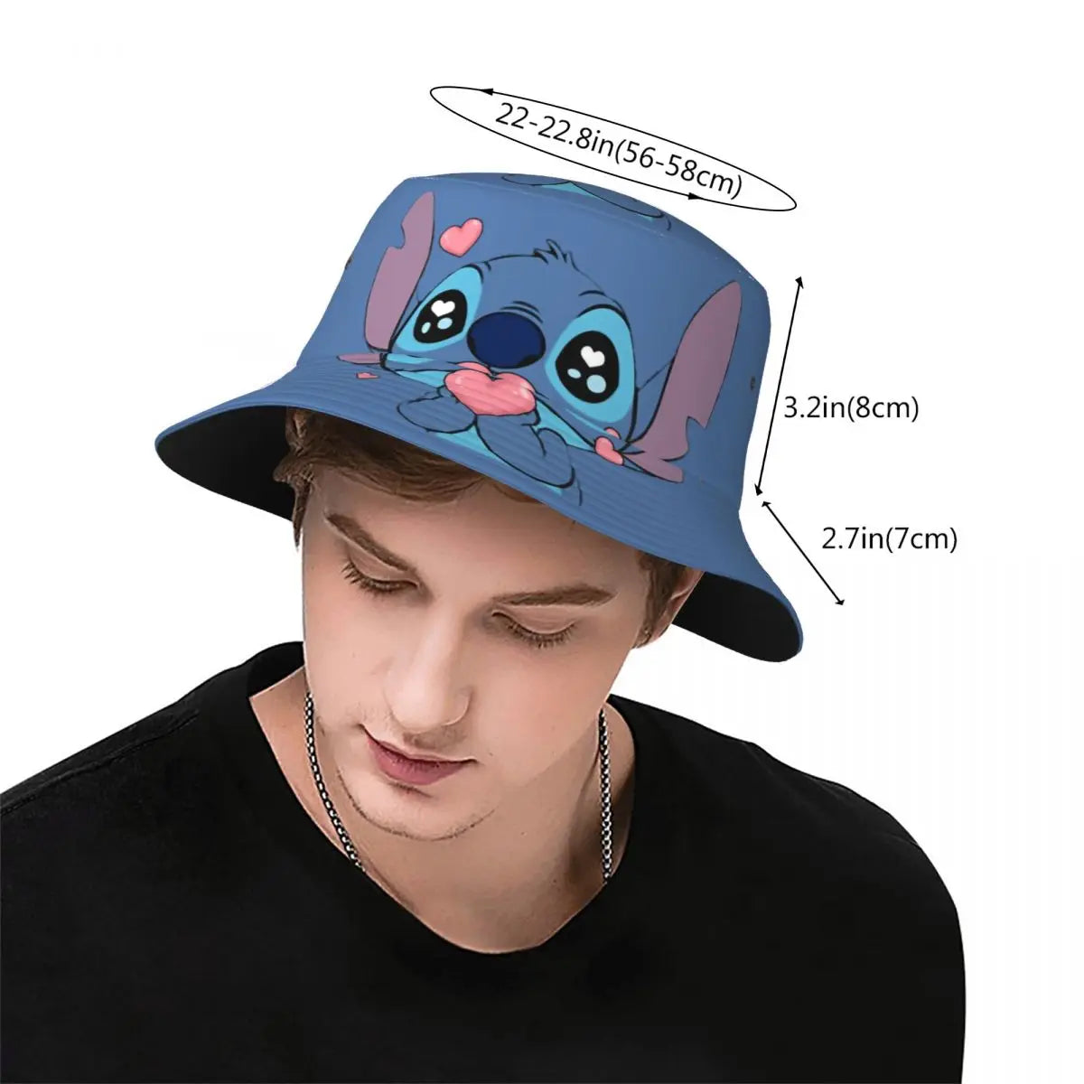 Bob unisexe Kawaii, accessoire de dessin animé amusant, chapeau bob pour la plage, couvre-chef léger