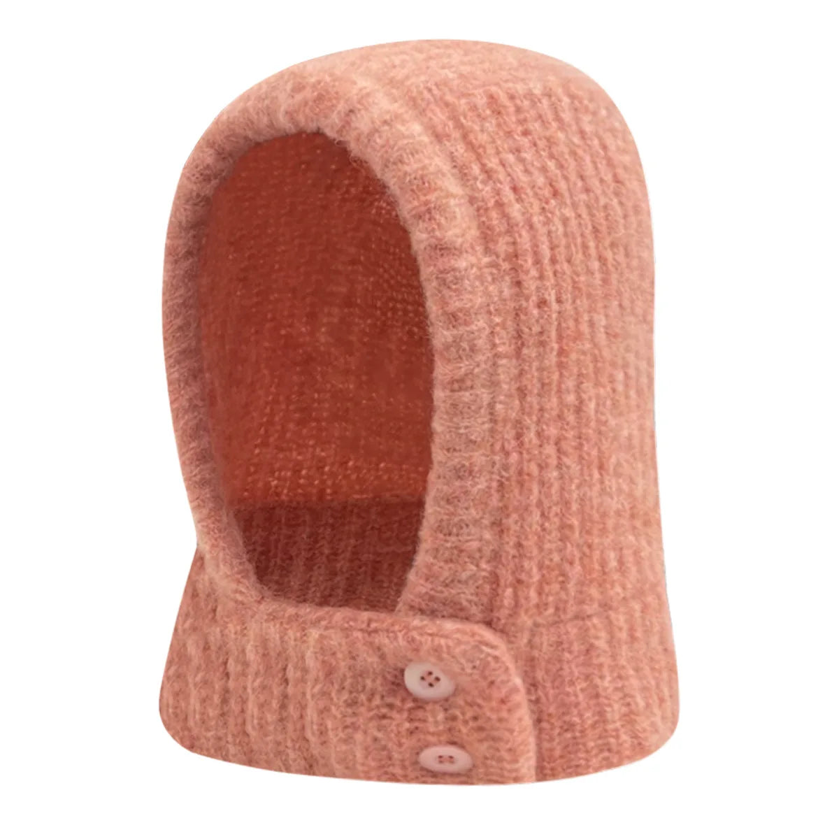Cagoule de couleur unie pour femme, chapeau haut de forme, chaud, tendance, sans bords, écharpe, pull, livraison gratuite