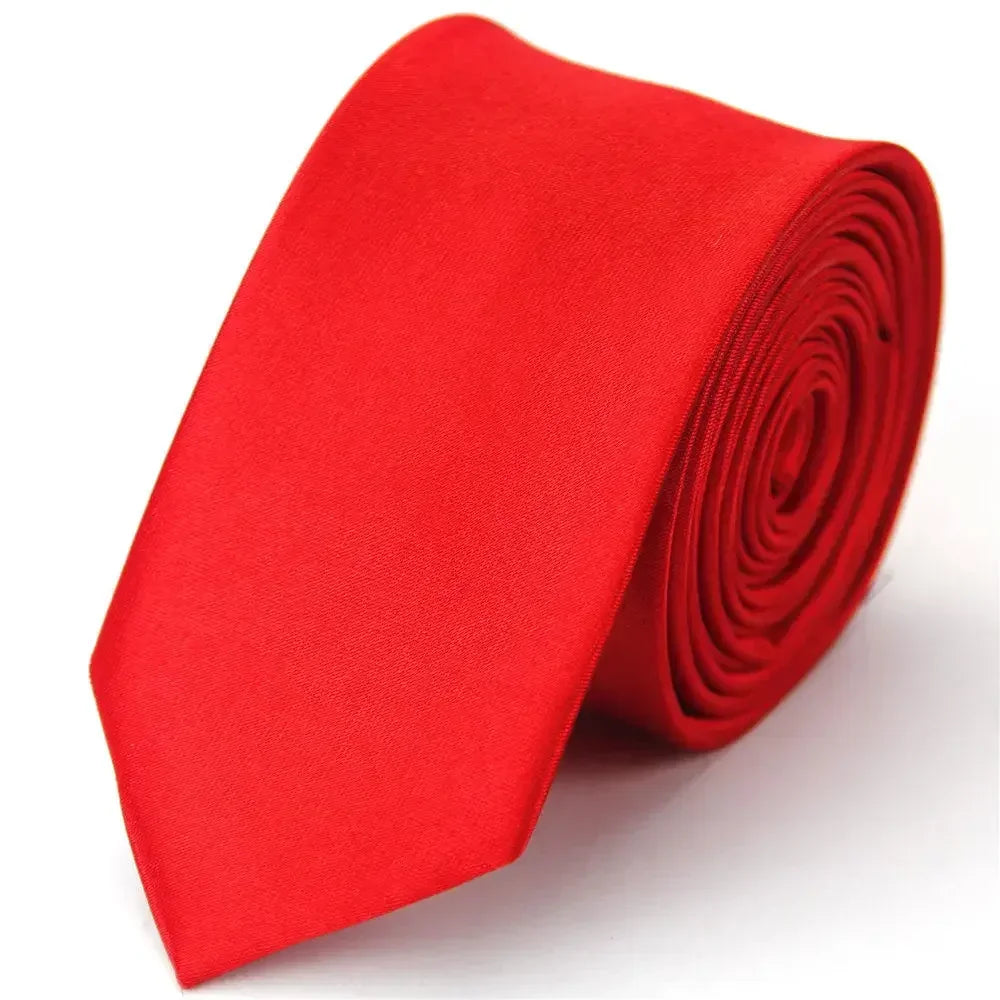 Narrow Ties for Men Women 5cm (2") Skinny Wedding Black Blue Red Pink White Purple Green Gray Piano Skull Slim Necktie