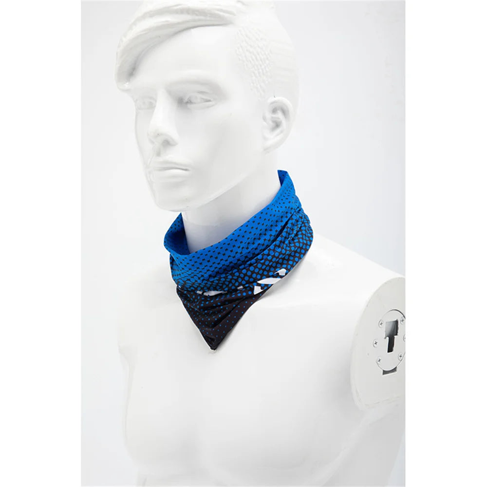 Masque de cyclisme en soie glacée, protection solaire, absorption de la transpiration, randonnée, camping, chasse, tour de cou, bandana, foulard magique pour moto