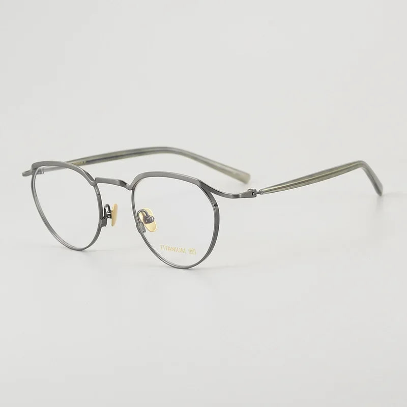 Top Quality Acetate Titanium Optical Glasses Frame Luxury Vintage Computer Eyeglasses Designer Ultra-Light Eyewear