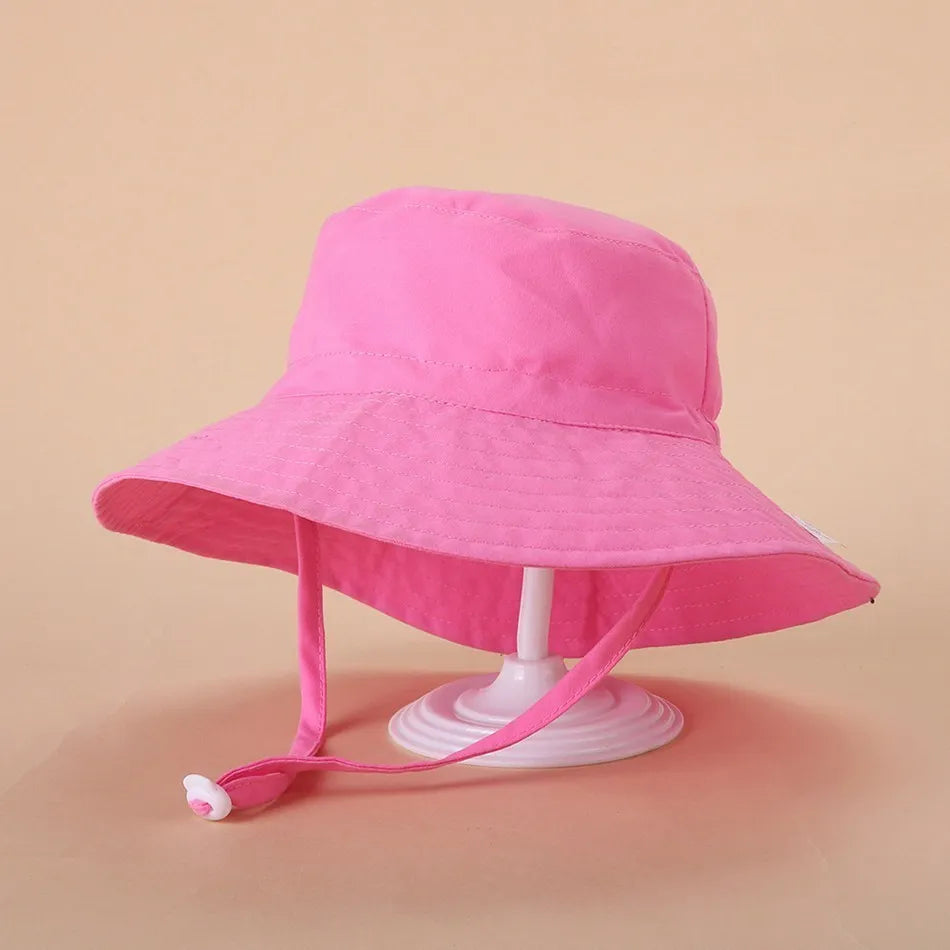 Newborn Baby Hats Boys Girls Panama Summer Kids Sun Hat Infant Beach Fisherman Bucket Hat Children Breathable Outdoor Hats