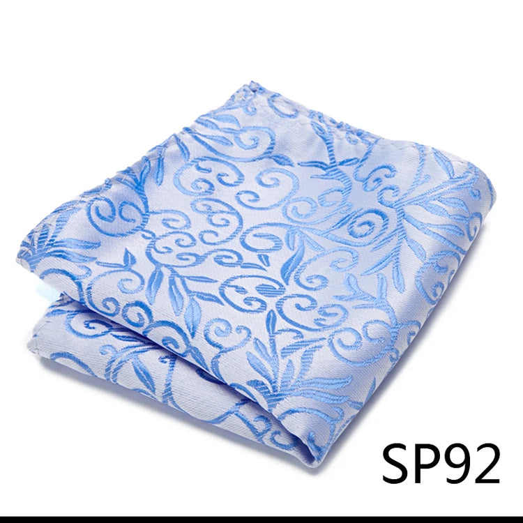 Pocket Square Handkerchief Nice Handmade Woven 100% Silk Hanky Pocket Square Printed hombre Pink Office Clothing accessories