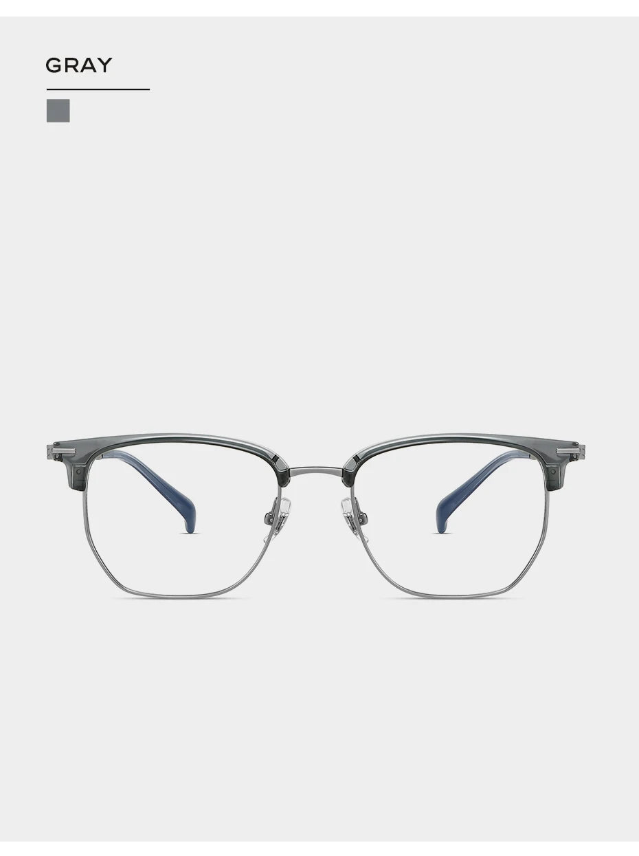 CAPONI Original Designer Men Glasses Frames Pure Titanium Business Eyewear Anti Blue Light Multifunctional Frame Glasses J23615