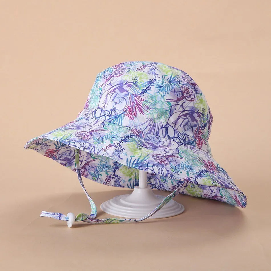 Newborn Baby Hats Boys Girls Panama Summer Kids Sun Hat Infant Beach Fisherman Bucket Hat Children Breathable Outdoor Hats