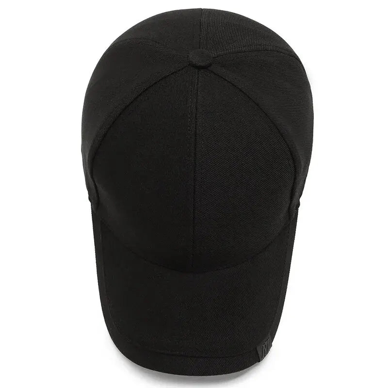 Casquette de baseball noire style coréen pour homme, style décontracté et polyvalent