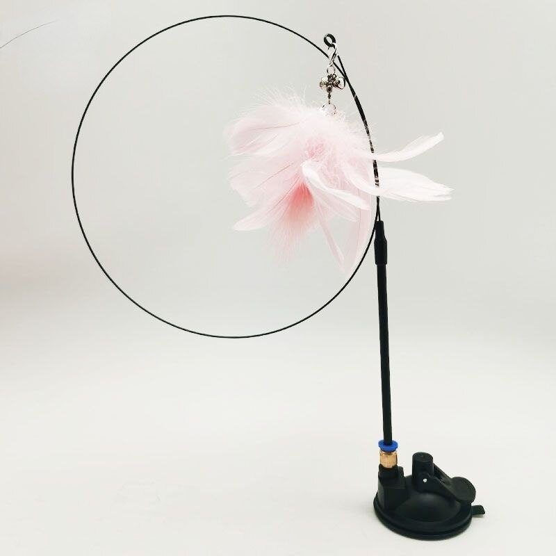 NONOR Simulationsvogel, interaktives Katzenspielzeug, lustiger Federvogel mit Glöckchen, Katzenstab zum Spielen mit Kätzchen, Teaser-Zauberstab, Spielzeug, Katzenbedarf