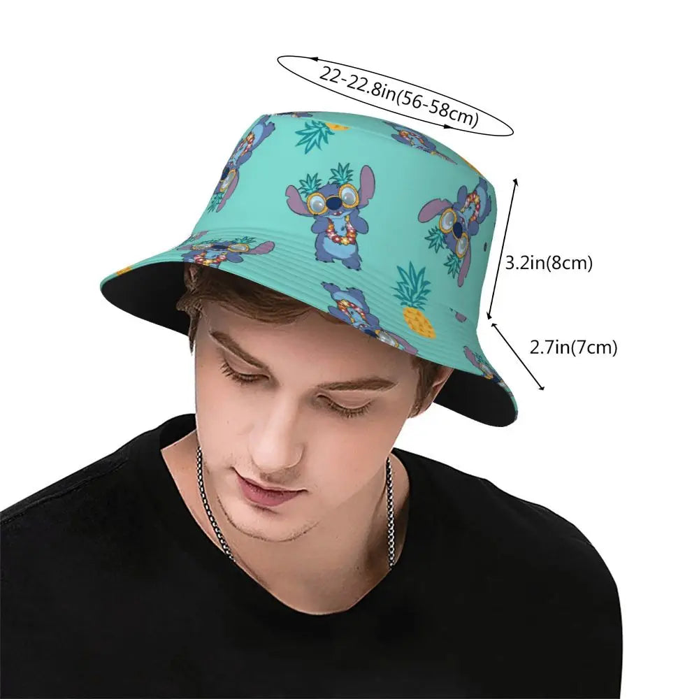 Bob unisexe Kawaii, accessoire de dessin animé amusant, chapeau bob pour la plage, couvre-chef léger