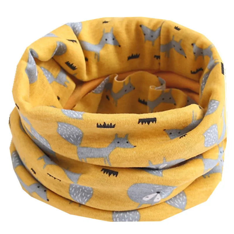 Neue Herbst Winter Kinder LIC Baumwolle Schal Kinder Kind Halstuch Jungen Mädchen Schals Kind Kragen Warm O Ring Magie Halstuch