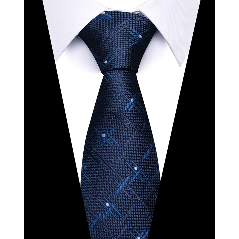Cravate pour homme, nouveau design, vente en usine, offre spéciale, 7,5 cm, cravate, chemise à carreaux jaune, accessoires pour homme, anniversaire d'Abraham Lincoln